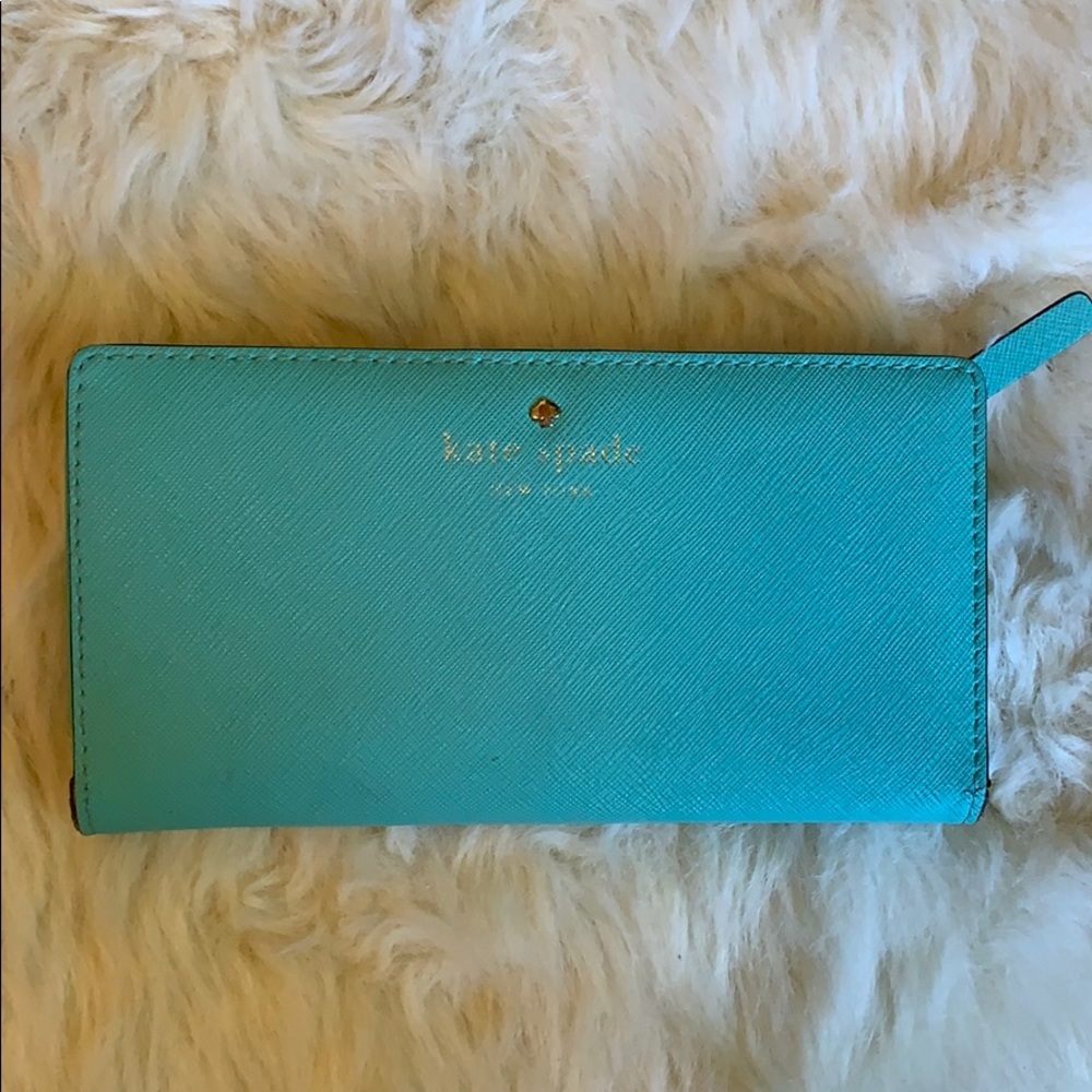Kate Spade blue leather wallet